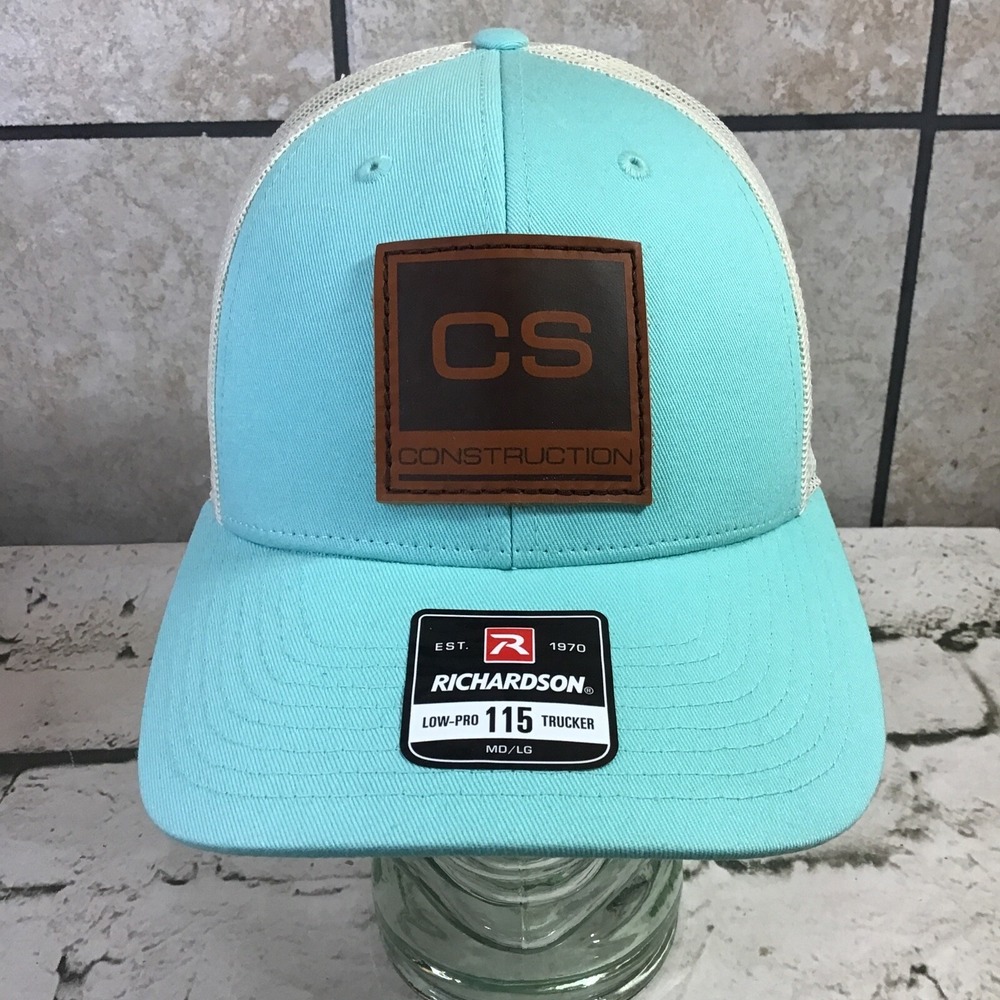 CS Construction Teal white‎ Snapback Hat Adjustable Ball Cap